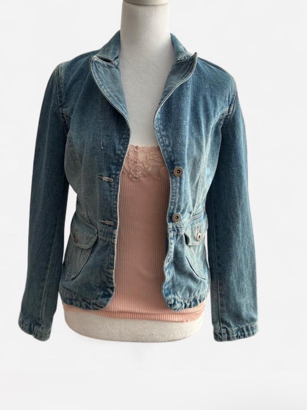 Mossimo Y2K Denim Jacket in Blue - Small